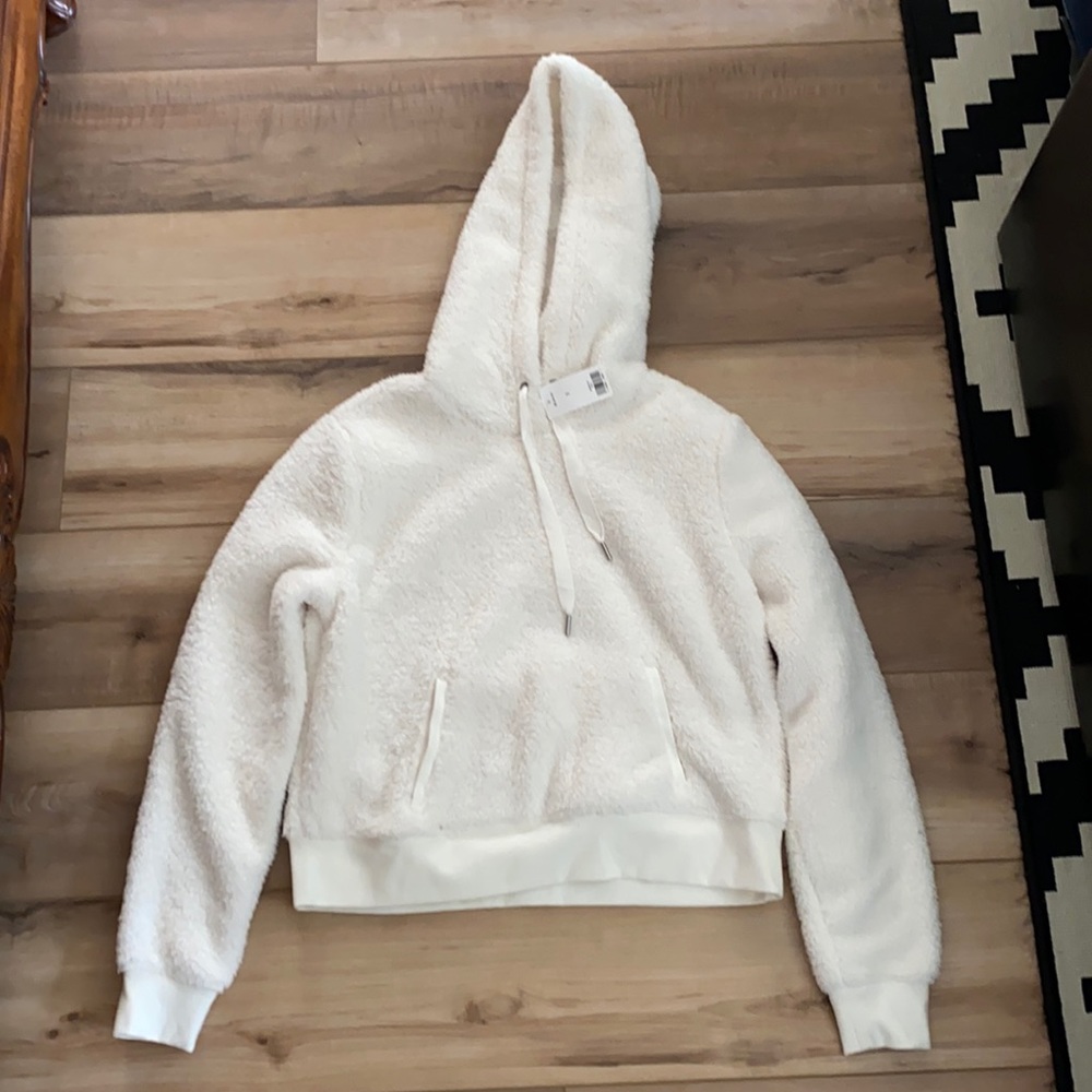 Plush cropped sweatshirt